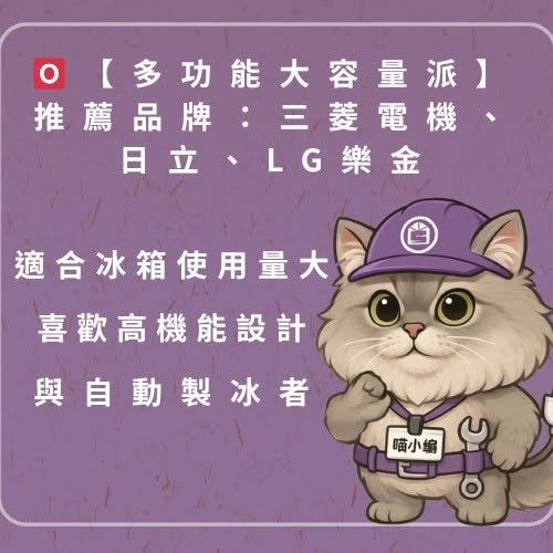 多功能大容量派推薦品牌:三菱電機、日立、LG 樂金